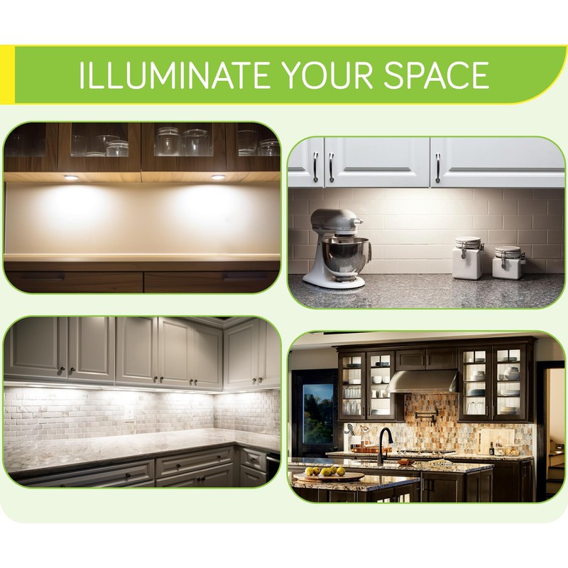 Display Cases Cabinet Lights, LED Puck Lighting for TV Cabinet