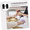 Healeved Nail Gloves Salon Manicure Gloves Uv Shield Gloves Anti-uv