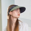 Reversible Linen Sun Cap Two-Tone Sun Visor CHAMELA | SAGE