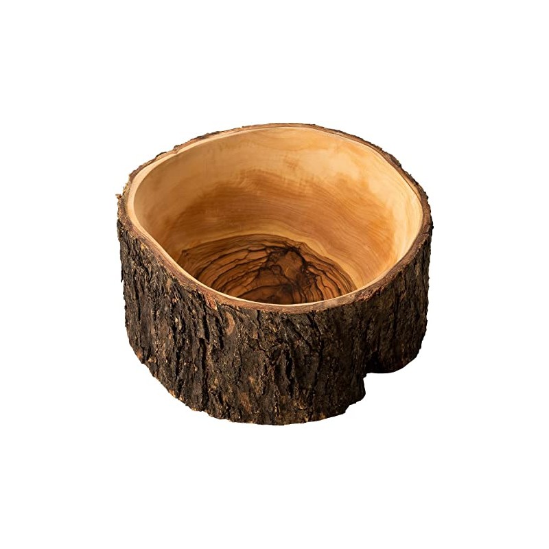 MaMeMi Olive Wood Nut Bowl/Decorative Bowl/Snack Bowl/Fruit Bowl