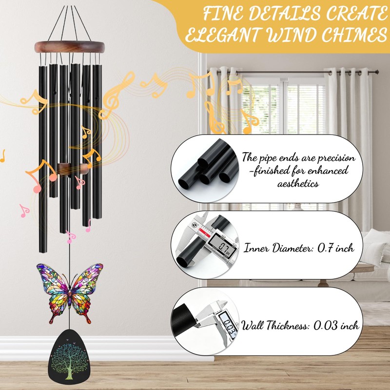 Wind Chimes for Outside, Aluminum Sympathy Windchimes Outdoors