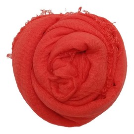 Women Crinkle Hijab Scarf Cotton Blend Soft Scarf Shawl Long ladies Scarves Head Scarf For Ladies scarf for women uk scarf gifts for women (RED) (RED)
