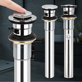 Acacia Living D-Automatic Pop-up Over Detachable Drain Pipe Washbasin Water Stopper Pop-up Accessories Pop-up / 아카시아리빙 D-자동팝업 오버 분리형 배수관 세면대 물마개 팝업 부속품 폽업