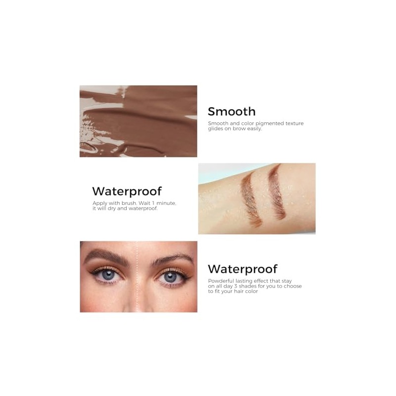 Verdora Tinted Brow Gel, Gel para Cejas, Secado Rápido, Resistente