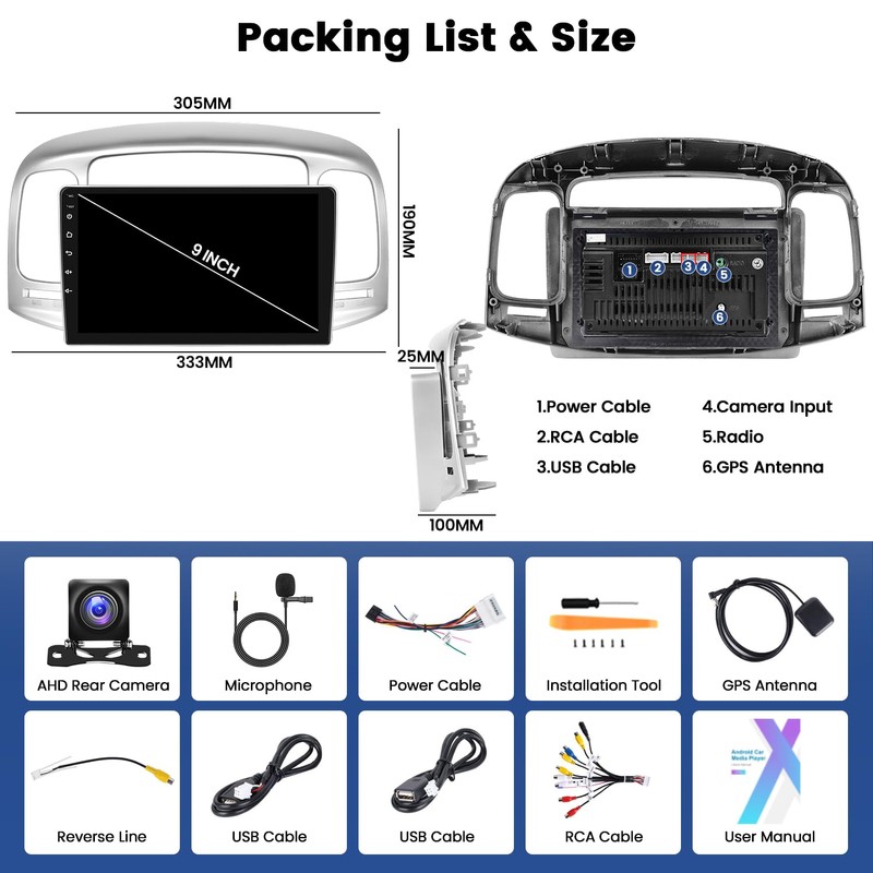 Car Radio for Hyundai Accent 2006 2007 2008 2009 2010