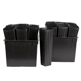 Stuewe & Sons – Tall Treepot Growing Kit – TP414 – 4” x 14” Pots with 10” Deep Holding Trays – 2 Pack
