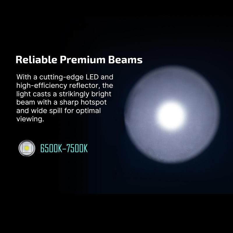 OLIGHT Baton Turbo Compact EDC Flashlight with 510m Long-Range Beam