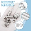 PATIKIL 6 Pcs Stainless Steel Spacers, 7mm ID x 10mm