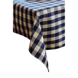 texpot Pack of 6 Napkins 30 x 30 cm Blue/White Checked Cotton 2 cm Checked