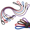 FOVRLZSE 5-Pack No-Pull Dog Slip Leads 5FT Adjustable, Red/Black/Blue/Brown/Purple (for