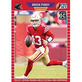 2022 Pro Set Brock Purdy XRC RC Rookie Football Trading Card San Francisco 49ers
