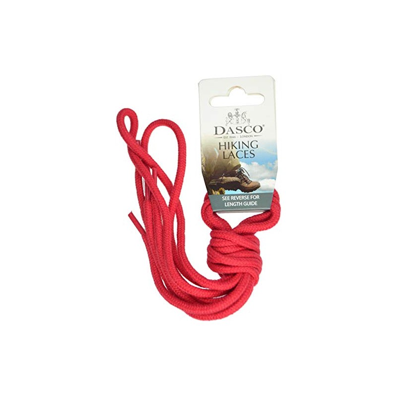 Dasco 140cm Cord Hiking and Walking Boot Laces - Red