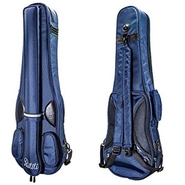 PAITITI Triangular Full Size Violin Soft Bag Lightweight Backpackble Navy Color