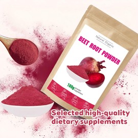 Premium Beet Root Powder - Organic, Non-GMO, Rich in Nutrients and Antioxidants - Boosts Energy and Supports Overall Health - Beet Root Powder Organic - Pure Beetroot Extract
