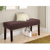 Fuloon Waterproof Dining Bench Cover, Removable Bench Slipcover Washable Bench