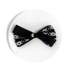 Burnaby black white chiffon pattern hairpin 10cm / 버나비 블랙