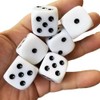Mikankawa Large 25mm Round Hexahedral Dice, Set of 6, Acrylic