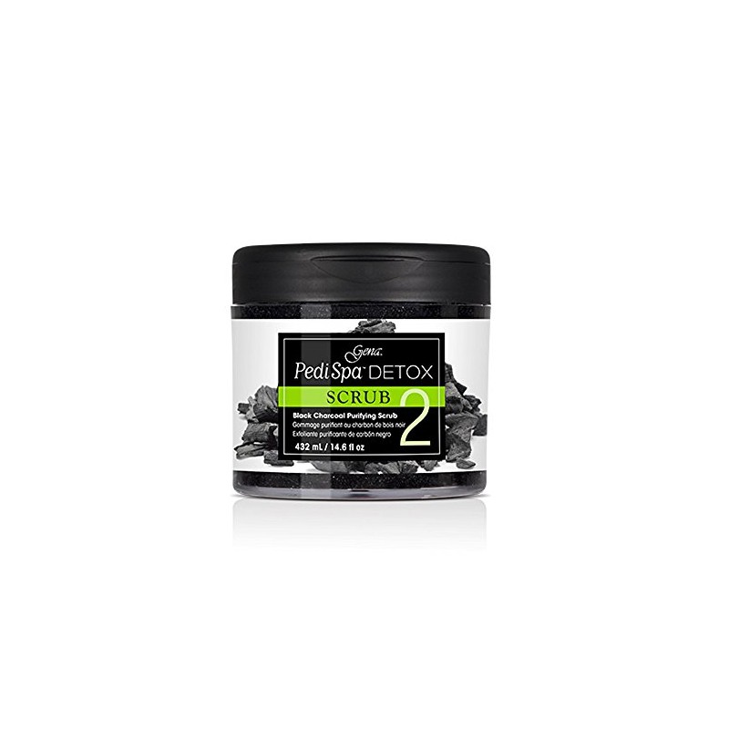 Gena Pedi Spa Detox Black Charcoal Purifying Scrub #2, 14.6