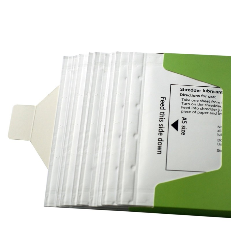 Ansoon Paper Shredder Lubricant Lubricating Sheets, Paper Shredder Oil Sharpening
