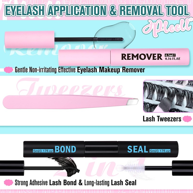 Wispy Lash Clusters Kit Natural Eyelash Extension Kit D Curly