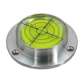 Metal Horizontal Bubble Cow Eye Level Universal Horizontal Bubble Flange Water Bubble Level Horizontal Bubble Small Household (60 * 14mm)