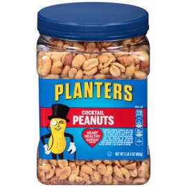 Planters Salted Cocktail Peanuts, 35.0 oz Jar (Pack of 3)