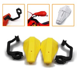 AnXin Motorcycle Handguards 7/8" and 1 1/8" Hand Guard Handlebar Protection Universal for DRZ125 DRZ125L DRZ50 RM85 RM125 RM DRZ 50 85 125 Dirt Pit Bike ATV Yellow