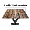 LKEZYOEL Wipeable Tablecloth Elastic Suit for 28"x28" Square Folding Table