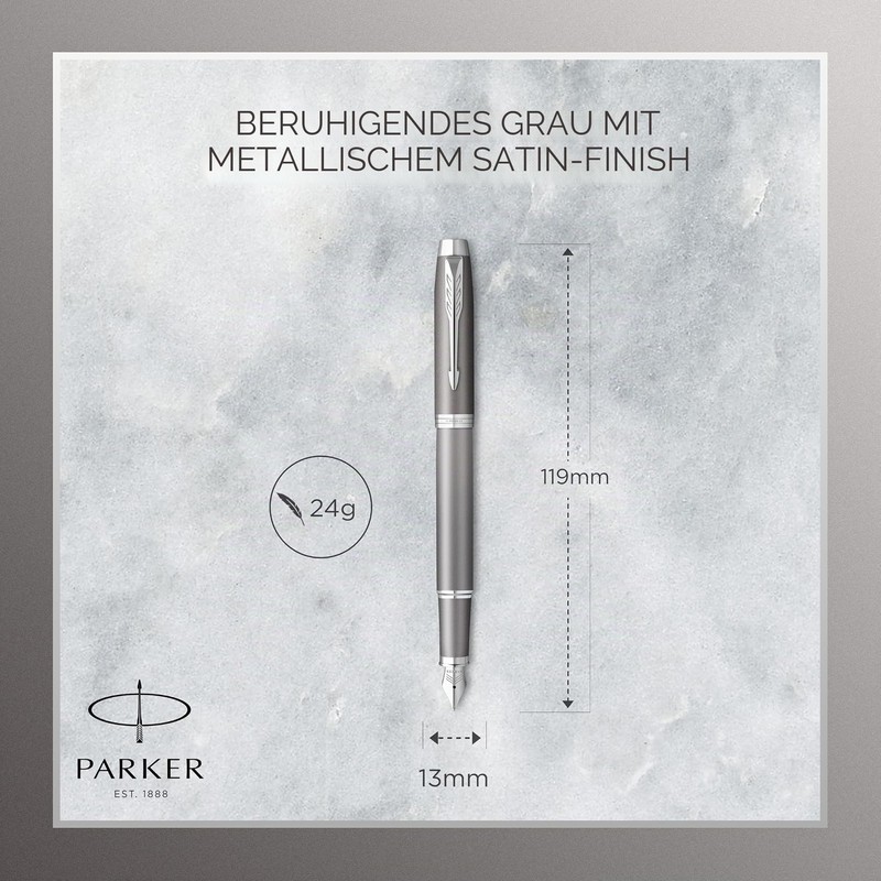 Parker IM Writing Rituals Fountain Pen Green Grey Gradient Case