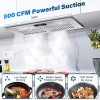 Zomagas Insert Range Hood 800CFM Built-in Range Hood Ducted/Ductles