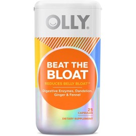 Olly Beat The Bloat | Hinchazón Abdominal | 25 Cápsulas Sabor Sin sabor