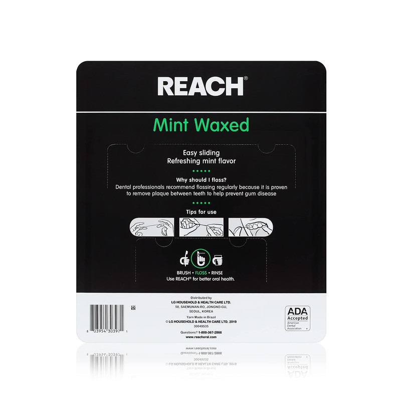 Reach Waxed Dental Floss | Effective Plaque Removal, Extra Wide