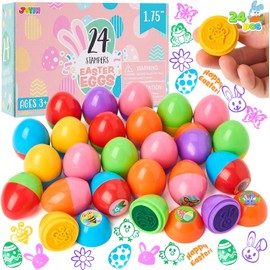 JOYIN 24 Piece Stamp Set, Toy for Easter Eggs Hunting Game, Theme Party, Stuff, Easter Basket Stuffers Fillers, Easter Stamps Gifts, Classroom Price