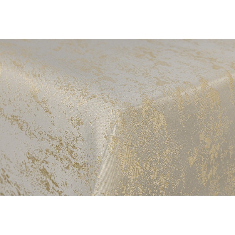 First-Tex Tablecloth Damask Jacquard Brilliant Mottled 130 x 260 Square