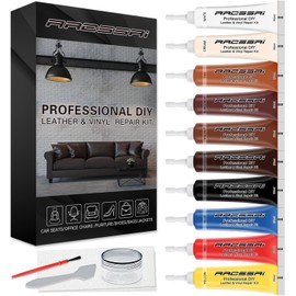 ARCSSAI Leather and Vinyl Repair Kit - Restorer of Your Furniture,Car Seats,Sofa,Jacket,Purse,Belt,Shoes,Genuine,Italian,Bonded,Bicast,Pu Leather No Heat Required Repair & Resto (multi)