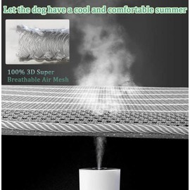 REEZEIVI Breathable Dog Crate mat with Anti-Slip Bottom,3D air mesh Pet Crate pad,Non-stuffy Dog Sleeping Bed,pet mat, Machine Washable Pet Mat for Sleeping (30X19, Sliver Grey Mat)