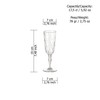 Omada Design 4 Glasses for Champagne, 6,89 fl oz Flute