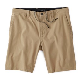 Huckberry Proof Equator Hybrid Short - 9", Mens Shorts, Dune, 32