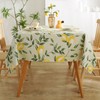 Ziyonix Tablecloth Rectangle Lemon Tablecloth Wipe Clean PVC Waterproof Oilcloth