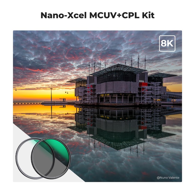 K&F Concept 55MM UV Filter & CPL Polarising Filter Kit,