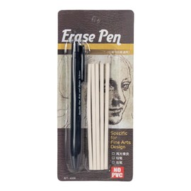 Click Erasers Retractable | Artists Drawing Erasing Accessories - Retractable Eraser Pen 3.8mm Thin Tip with 5 Refills for Artists Drafting Drawing Work Kids Sketching