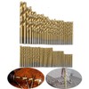 Malayas 99pcs/Set Titanium Coated HSS High Speed Steel Drill Bit