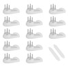 SAVITA 25pcs Concrete Wall Hooks, Invisible Nail Hangers No Damage