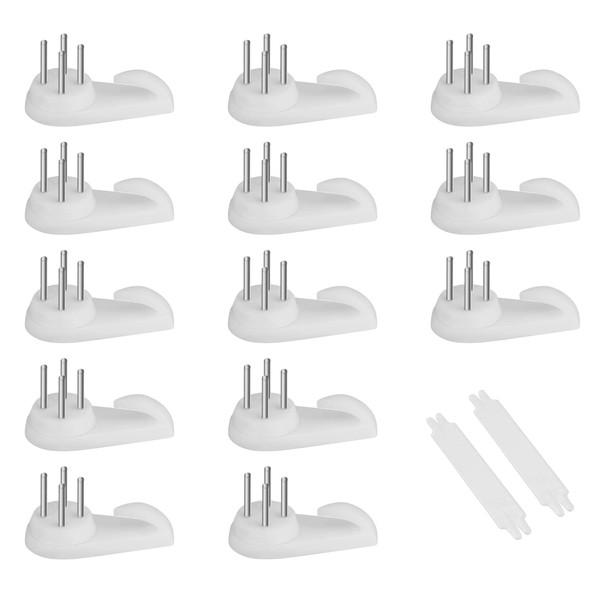 SAVITA 25pcs Concrete Wall Hooks, Invisible Nail Hangers No Damage