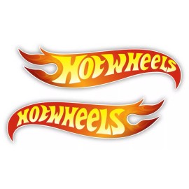 Hot Wheels Nascar Racing vinyl Bumper Sticker Decal left and right  - 4"x1"