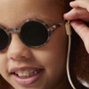 Ijipiji Junior Sunglasses for Kids #G Round, blue otas/grey