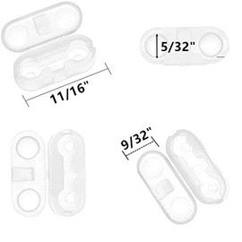 Blinds Cord Clips 20pcs Clear Color Plastic Blinds Ball Chain Cord Connectors for Household Roller, Roman and Vertical Blinds