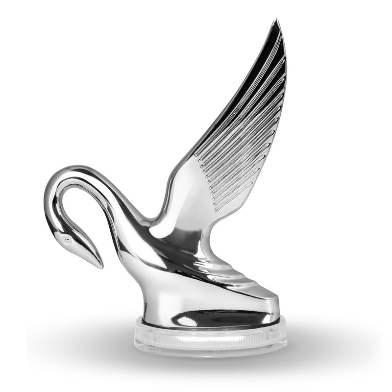 GG Grand General 47996 Chrome Classic Swan Hood Ornament with