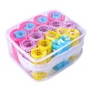 Healeved 20 Pcs Hair Rollers Multicolor Plastic Hairdressing Curlers for