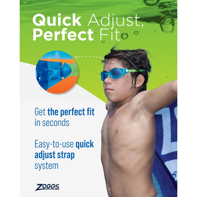Zoggs Children's Panorama Junior Swimming Goggles with UV Protection, Wide